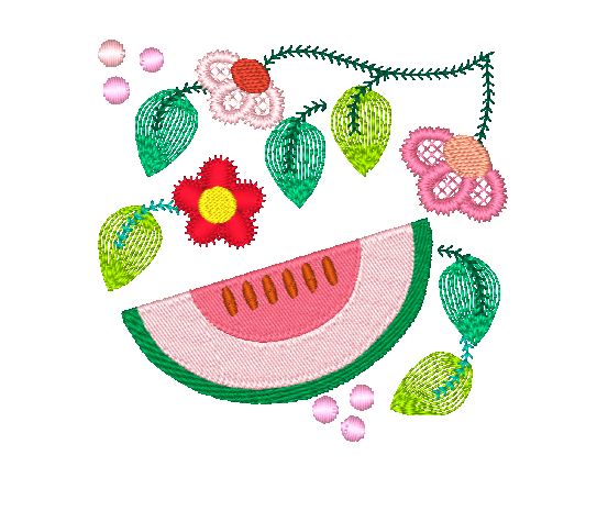 Jacobean Fruits  11390 Machine Embroidery Designs