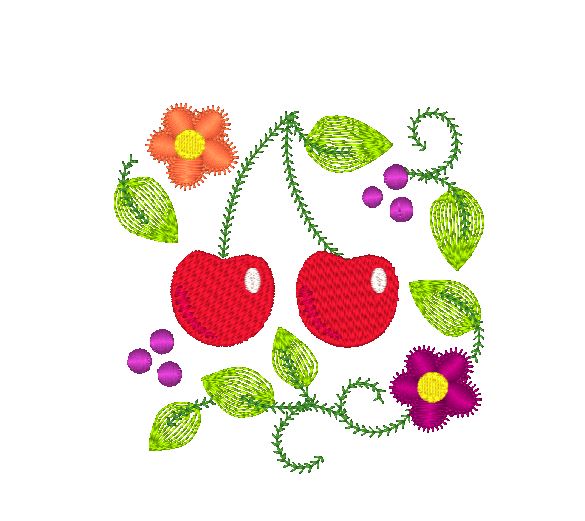 Jacobean Fruits  11390 Machine Embroidery Designs