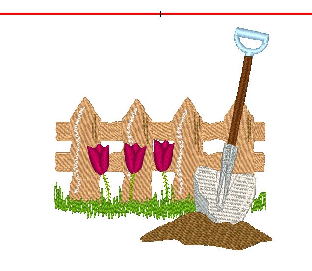 Garden-FLC [5x7] 11201  Machine Embroidery Designs