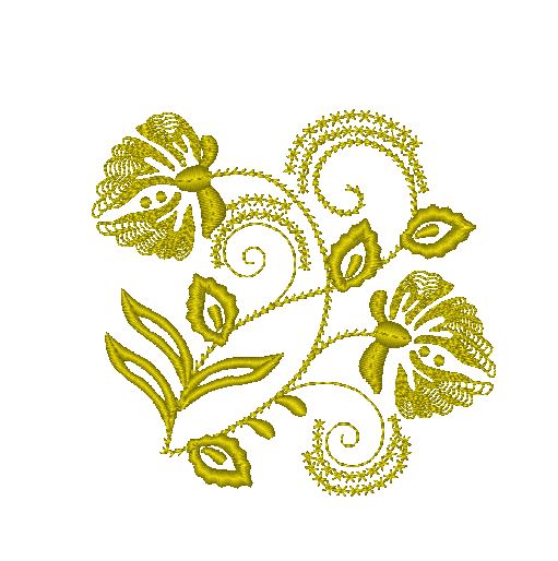 Multicolor Floral Ornaments [4x4] 11242 Machine Embroidery Designs