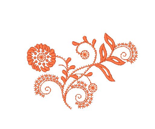 Multicolor Floral Ornaments [4x4] 11242 Machine Embroidery Designs