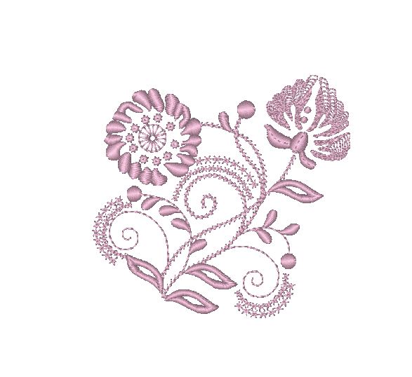 Multicolor Floral Ornaments [4x4] 11242 Machine Embroidery Designs