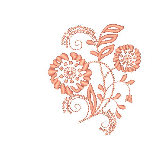 Multicolor Floral Ornaments [4x4] 11242 Machine Embroidery Designs