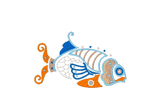 Native Fish [4x4] 11286 Machine Embroidery Designs ...