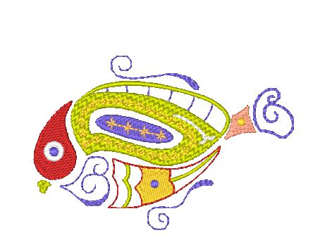 Native Fish  [4x4] 11286 Machine Embroidery Designs