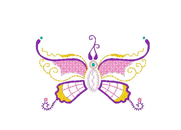 Native Butterflies [4x4] 11200 Machine Embroidery Designs
