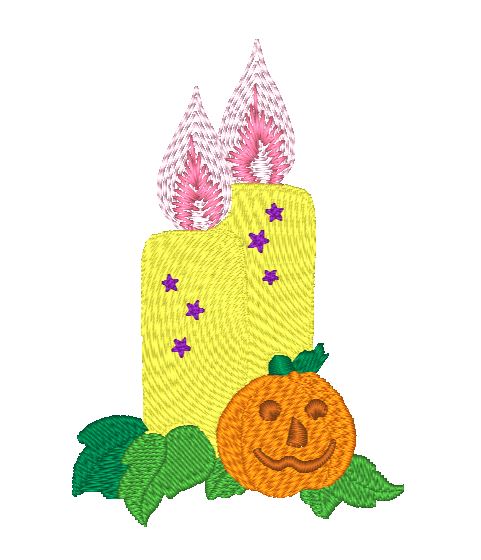 Halloween Candles [4x4] 10743 Machine Embroidery Designs