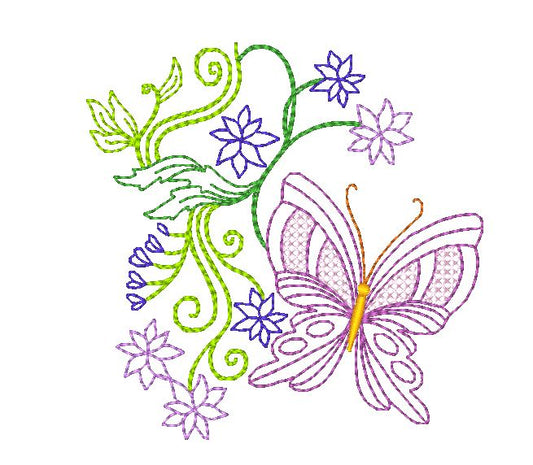 Dainty Butterflies [4x4] 11600  Machine Embroidery Designs