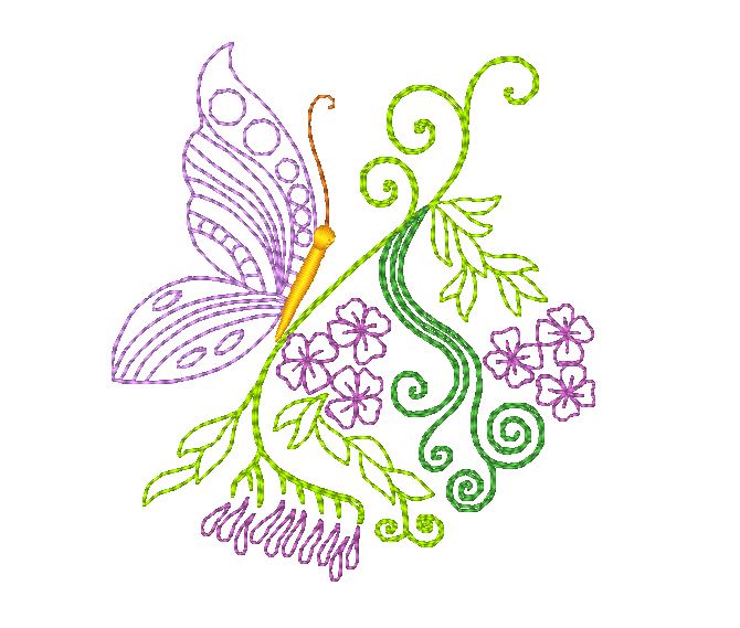 Dainty Butterflies [4x4] 11600  Machine Embroidery Designs