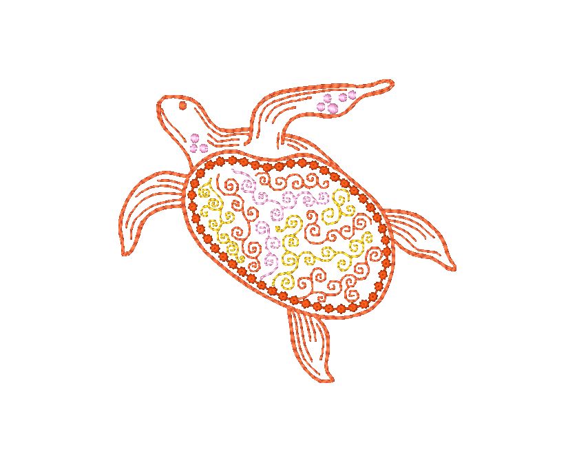 Native Turtles [4x4] 11462 Machine Embroidery Designs
