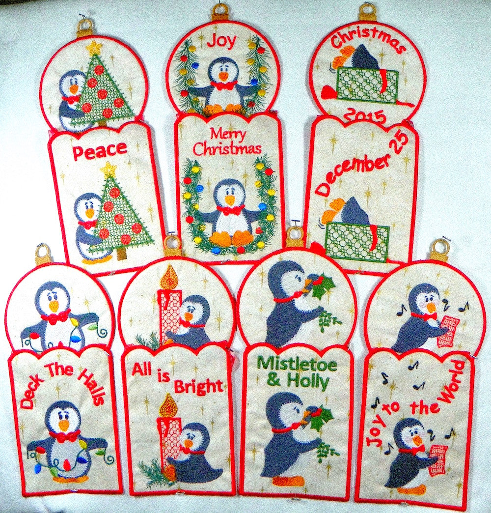 In-The-Hoop Penguin Christmas Gift Card Holders  [5x7]  ATWS10115