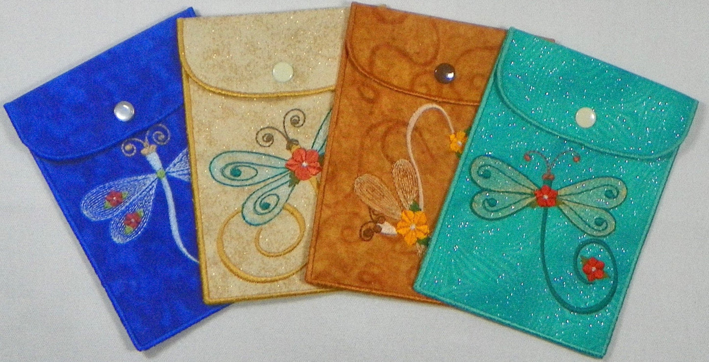 Dragonfly Pouch Project  [8"x10" Hoop] # 10315