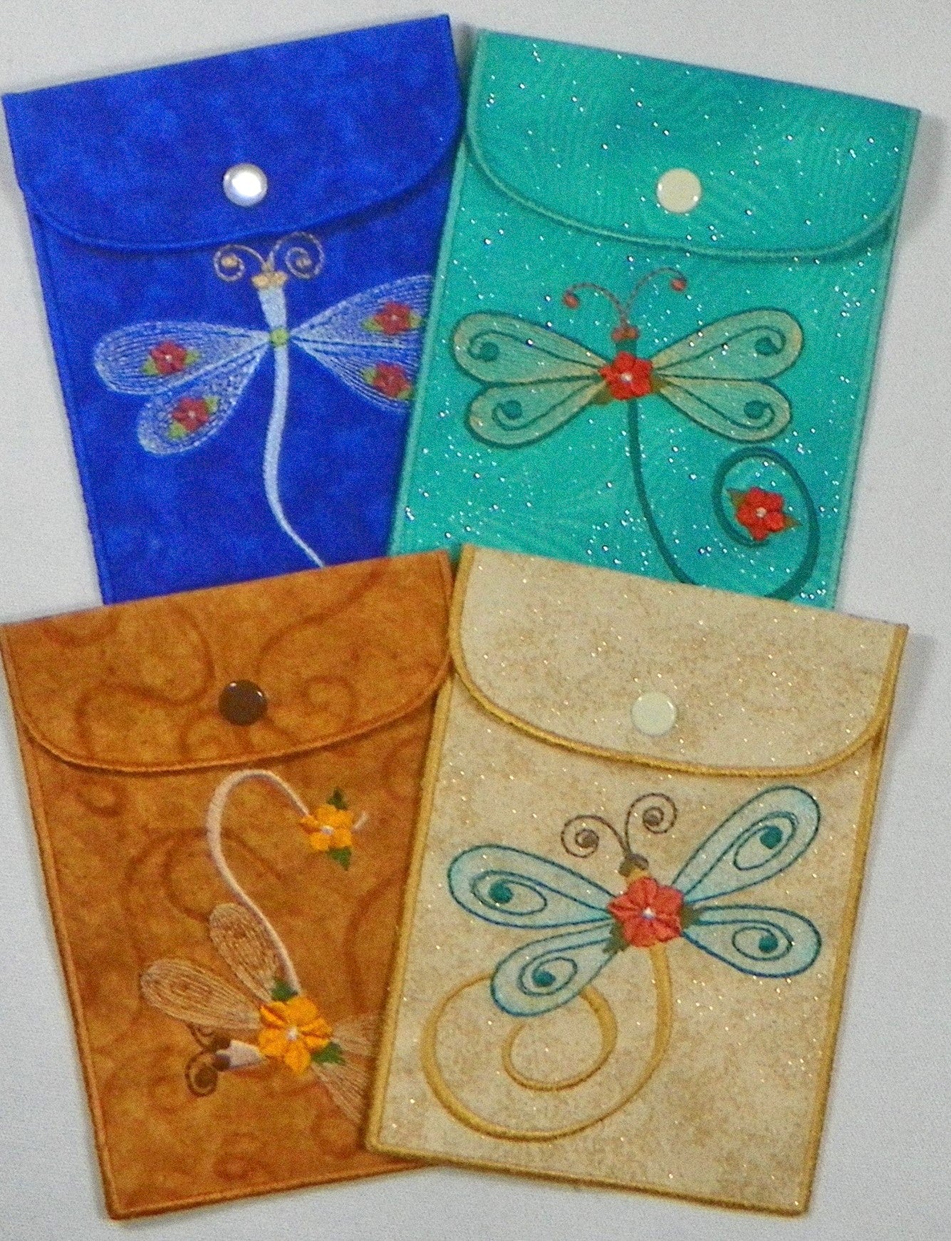 Dragonfly Pouch Project  [8"x10" Hoop] # 10315