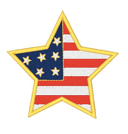 USA Hearts And Stars [4x4] #10975