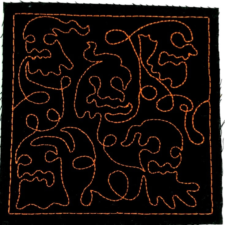 Halloween Quilt Blocks  [5x7 and larger] ATWS-10050