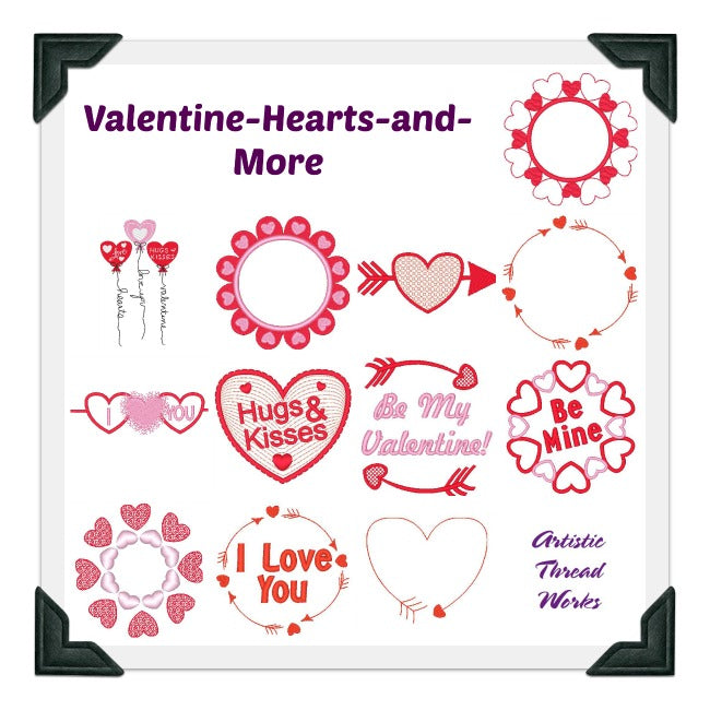 Valentine Hearts and More  [4x4]  &  [5x7]  ATWS10028