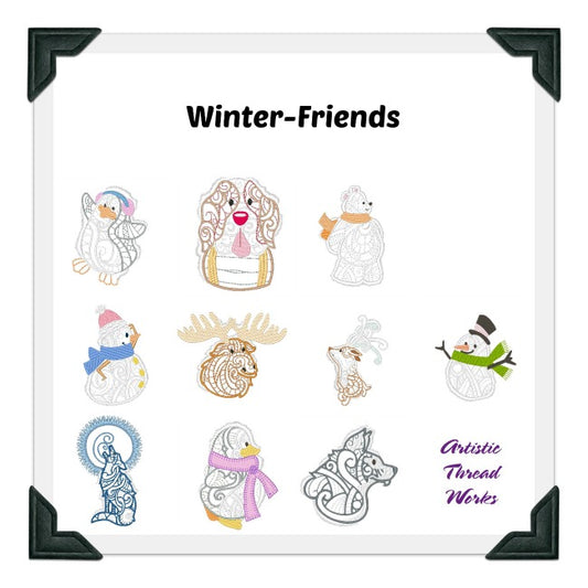 Winter Friends  [4x4] &  [5x7]  ATWS-10035