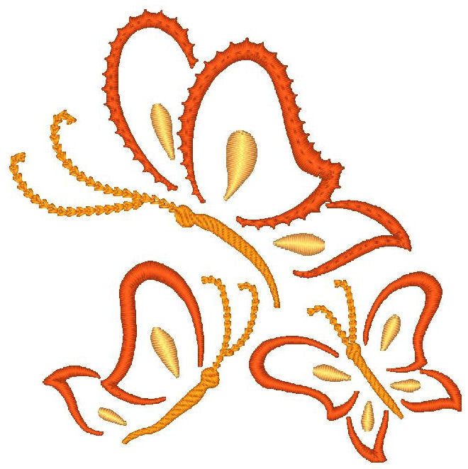 Outline Butterflies [4x4] 11480  Machine Embroidery Designs