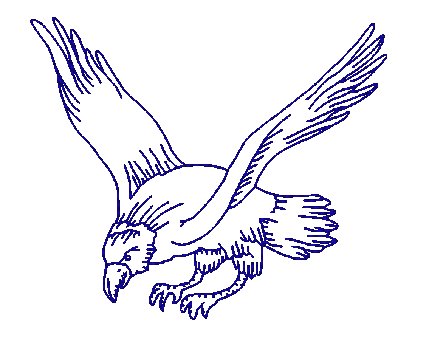 Redwork Eagles [4x4] 11019 Machine Embroidery Designs