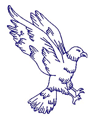 Redwork Eagles [4x4] 11019 Machine Embroidery Designs