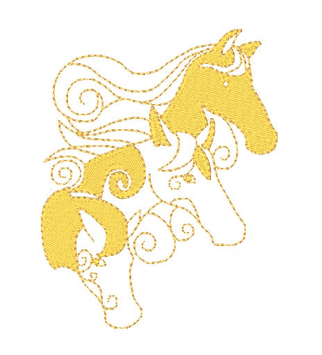 Mystic Horses 11518 Machine Embroidery Designs