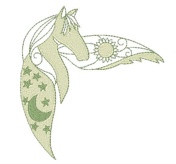 Mystic Horses 11518 Machine Embroidery Designs