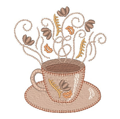 Coffee or Tea [4x4] 11469 Machine Embroidery Designs
