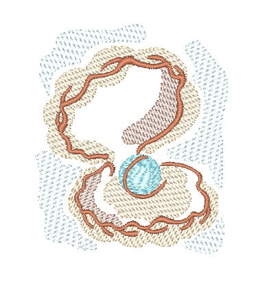 Abstract Seashells [4x4] 11162 Machine Embroidery Designs