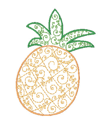 Fruit Lineart [4x4] 11159  Machine Embroidery Designs