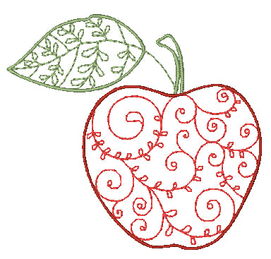 Fruit Lineart [4x4] 11159  Machine Embroidery Designs