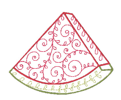 Fruit Lineart [4x4] 11159  Machine Embroidery Designs