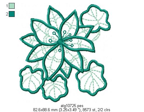 Delicate Florals [4x4] 11626 Machine Embroidery Designs