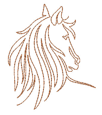 Lineart Horses [4x4] 11171 Machine Embroidery Designs