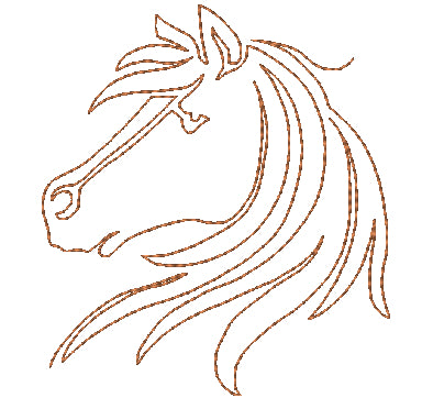 Lineart Horses [4x4] 11171 Machine Embroidery Designs