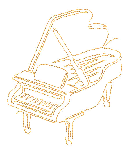 Lineart Musical Instruments [4x4 & 5x7] 11424 Machine Embroidery Designs