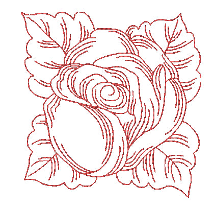 Long Stem Flower Drawing Stitched Embroidery Design – Daily Embroidery