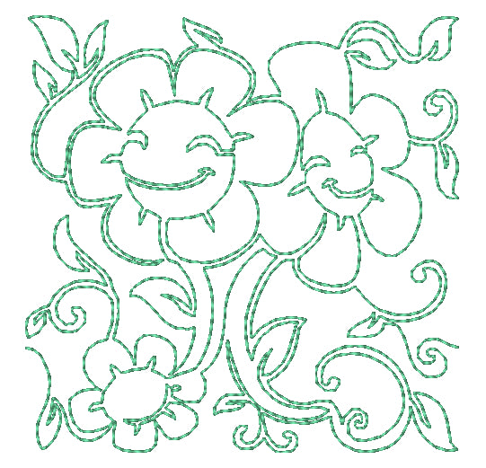 Spring Lineart [4x4] 11269  Machine Embroidery Designs