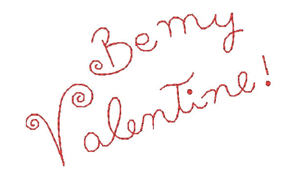 Valentines Redwork Fantasy [4x4] #10976