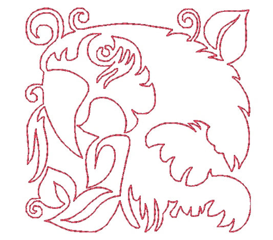 Lineart Parrots [4x4] 11260 Machine Embroidery Designs
