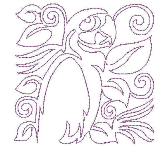 Lineart Parrots [4x4] 11260 Machine Embroidery Designs