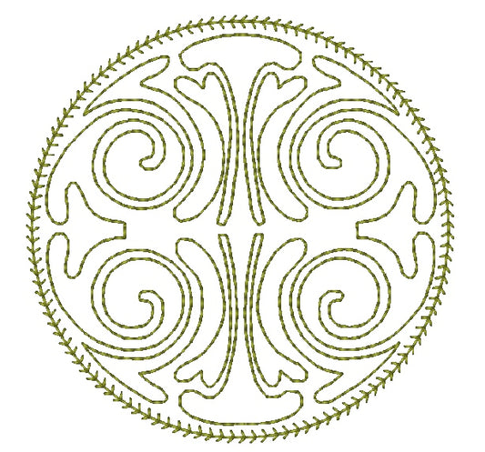 Native Lineart Circles-HAP [4x4] 11210  Machine Embroidery Designs