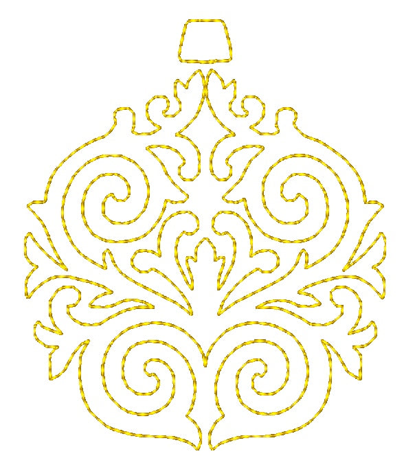 Continuous Line Ornaments [4x4] # 10421