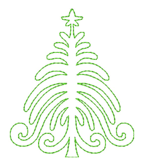Christmas Tree Modular [4x4] 11737 Machine Embroidery Designs