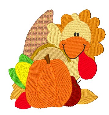 Fall Turkey Peekers [4x4] 10918  Machine Embroidery Designs