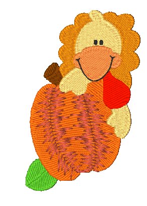 Fall Turkey Peekers [4x4] 10918  Machine Embroidery Designs
