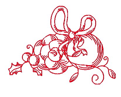 Christmas Time Redwork [4x4] 11738 Machine Embroidery Designs