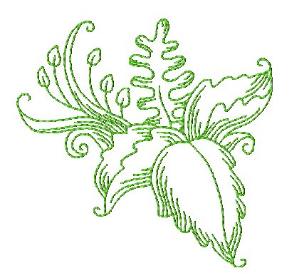 Lovely Leaves [4x4] 11231  Machine Embroidery Designs