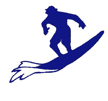 Surfing Silhouettes [4x4] 11316  Machine Embroidery Designs