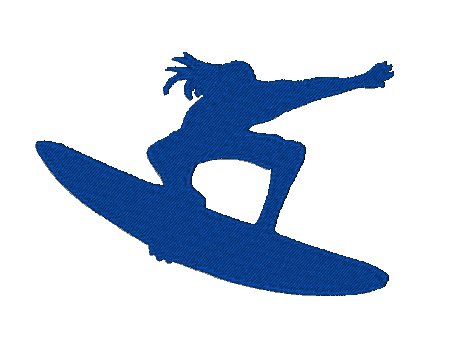 Surfing Silhouettes [4x4] 11316  Machine Embroidery Designs