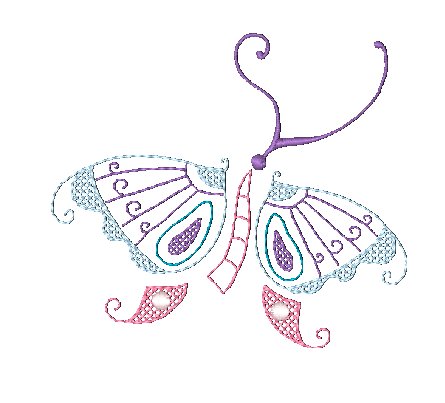 Native Butterflies  [4x4] # 10512